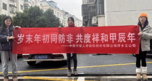 平安人壽萍鄉支公司開展2024年歲末年初防范非法集資宣傳教育活動